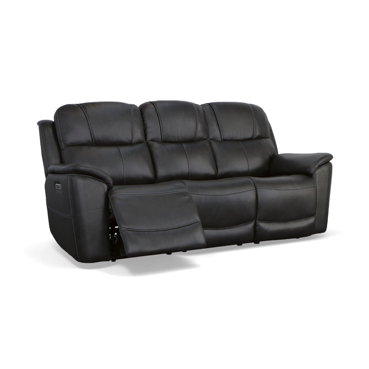 Flexsteel Crew Power Reclining Sofa with Power Headrests & Lumbar