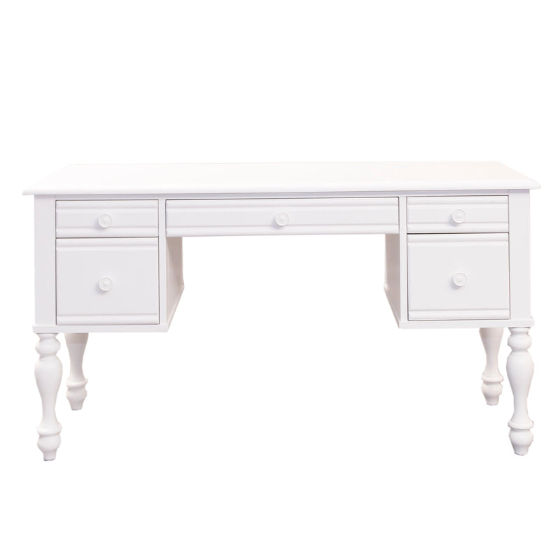 Summer House - Wood Vanity Desk - Oyster White