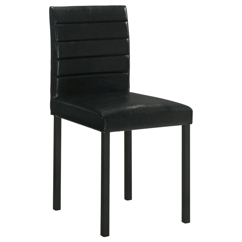 Garza Upholstered Dining Side Chair Black (Set of 4)