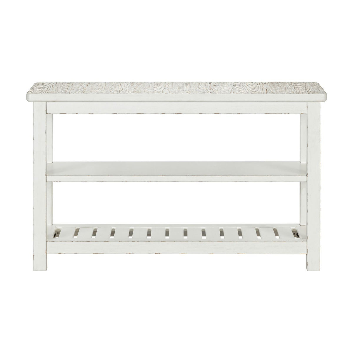 Backroads - Sofa Table - Weathered White & Parchment Brown