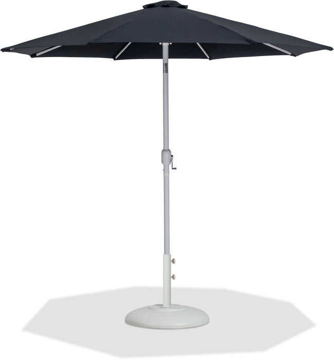 Fiji - Aluminum Patio Umbrella With Round White Base