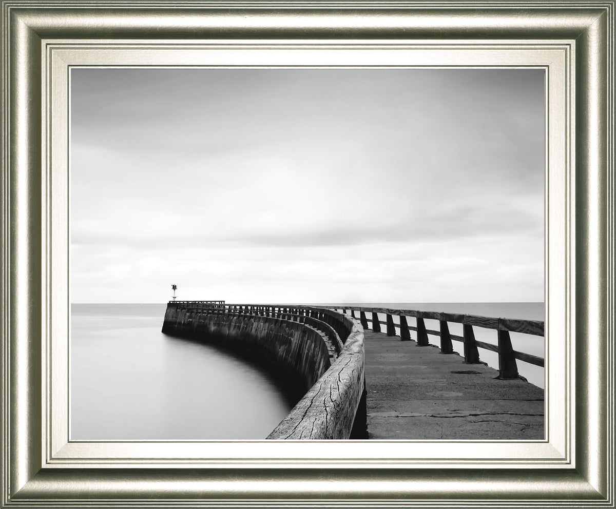 Into The Mist By Papiorek - Framed Print Wall Art - Gray