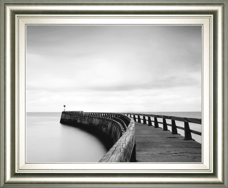 Into The Mist By Papiorek - Framed Print Wall Art - Gray