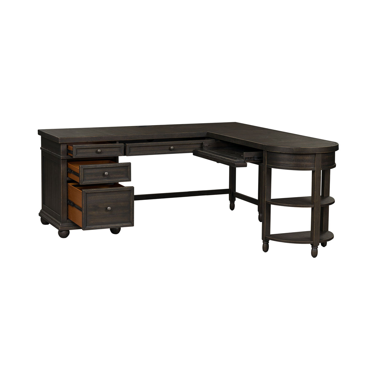 Harvest Home - L Shaped Desk - Chalkboard