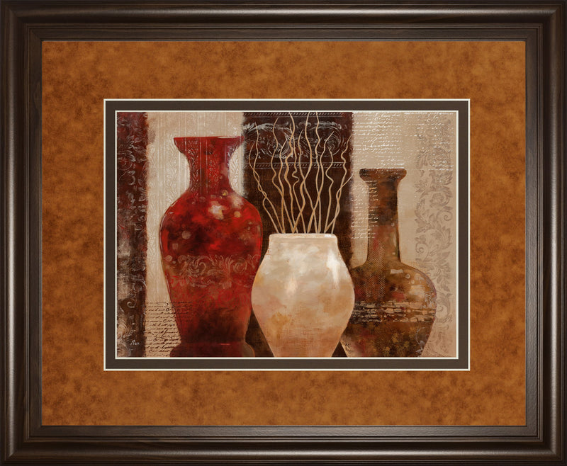 Mediterranean Style I By Nan - Framed Print Wall Art - Light Brown