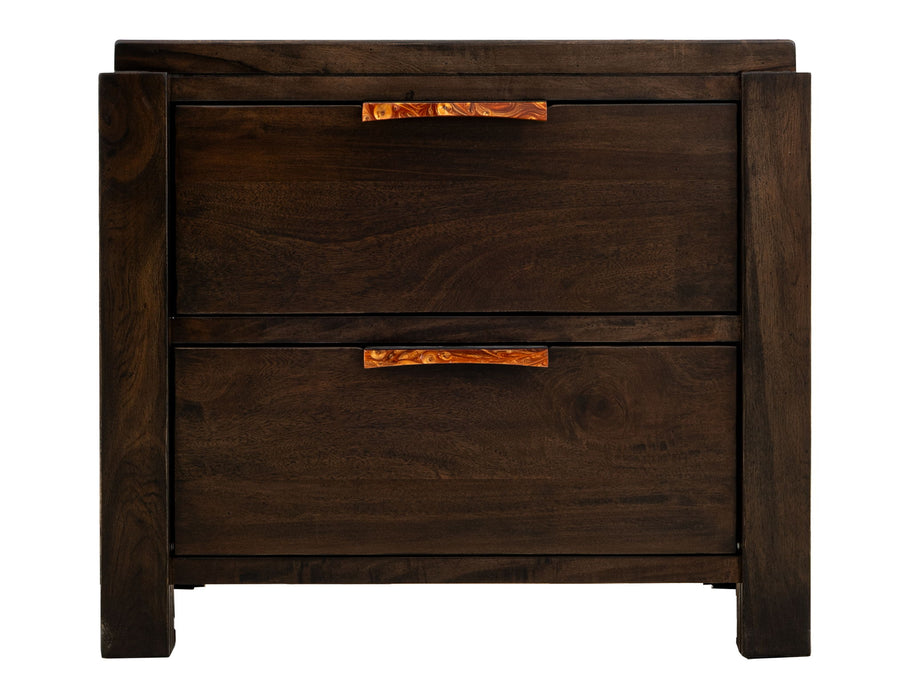 Raramuri - 2 Drawer Nightstand - Dark Brown