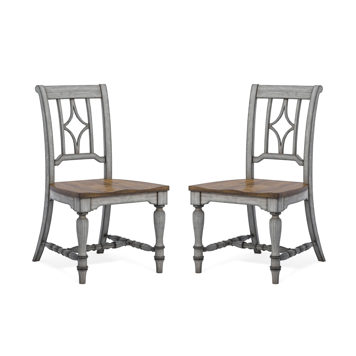 Flexsteel Plymouth Pair of Armless Dining Chairs
