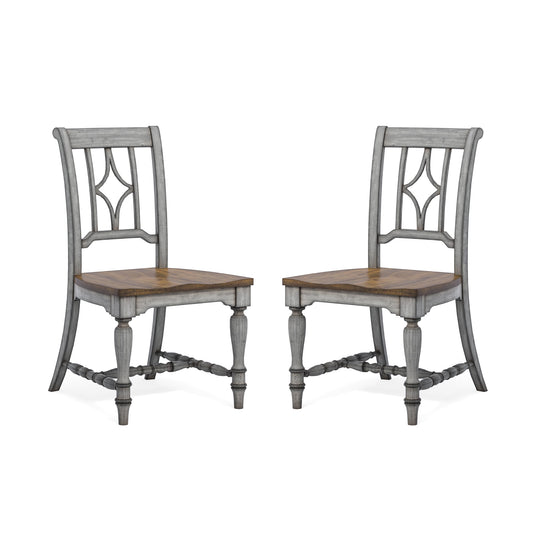 Flexsteel Plymouth Pair of Armless Dining Chairs