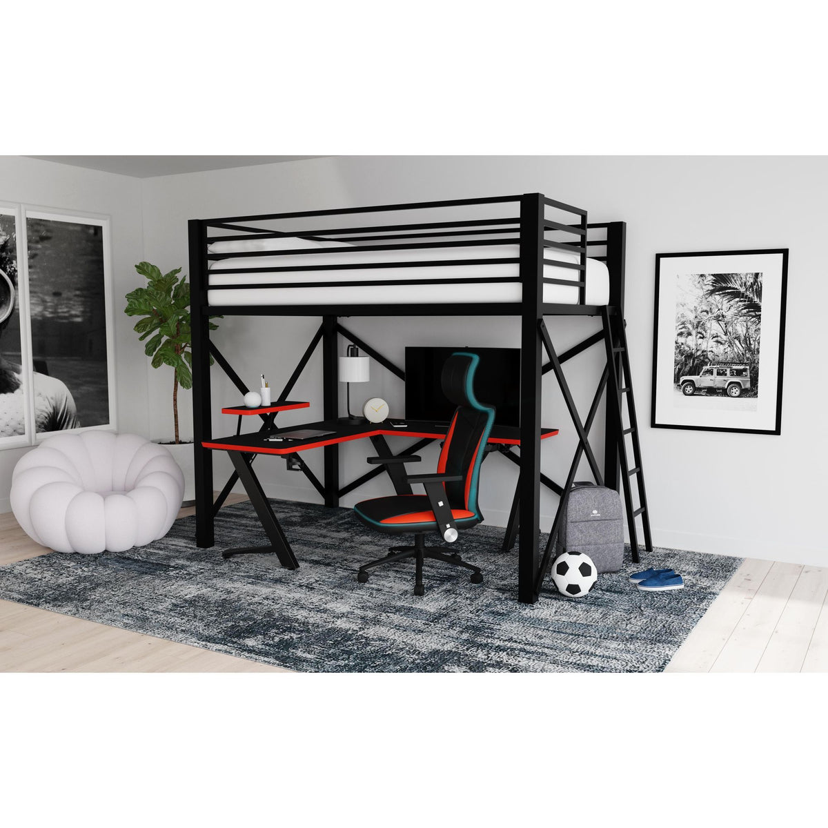 Waterside - L-Shape Desk - Black
