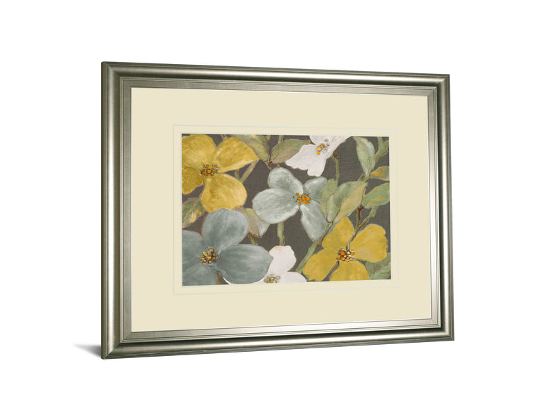 Garden Party In 2 By Lanie Loreth - Framed Print Wall Art - Beige