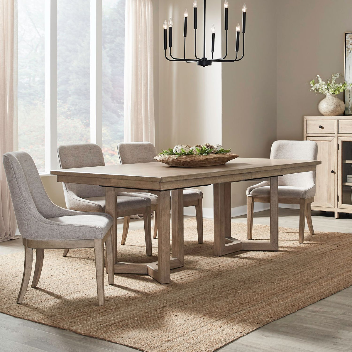 Proximity Place - Double Pedestal Table Set