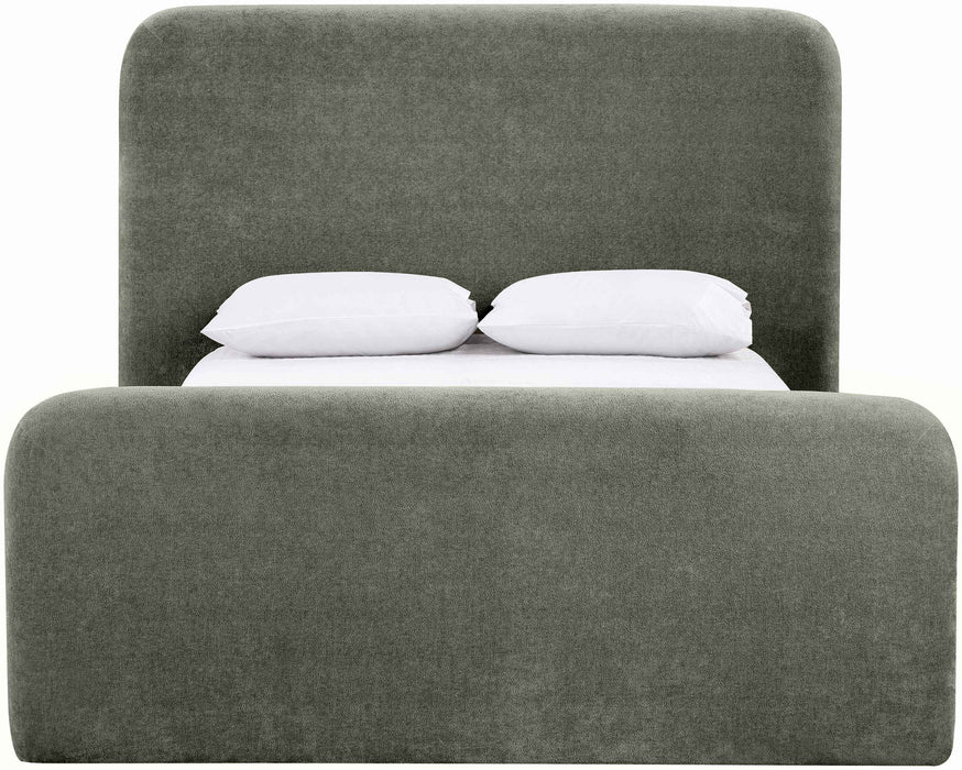 Fira - Chenille Fabric Upholstered Bed