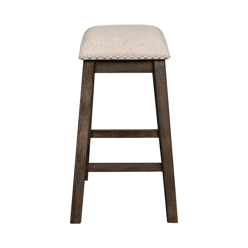 Harrison - Upholstered Console Stool - Espresso