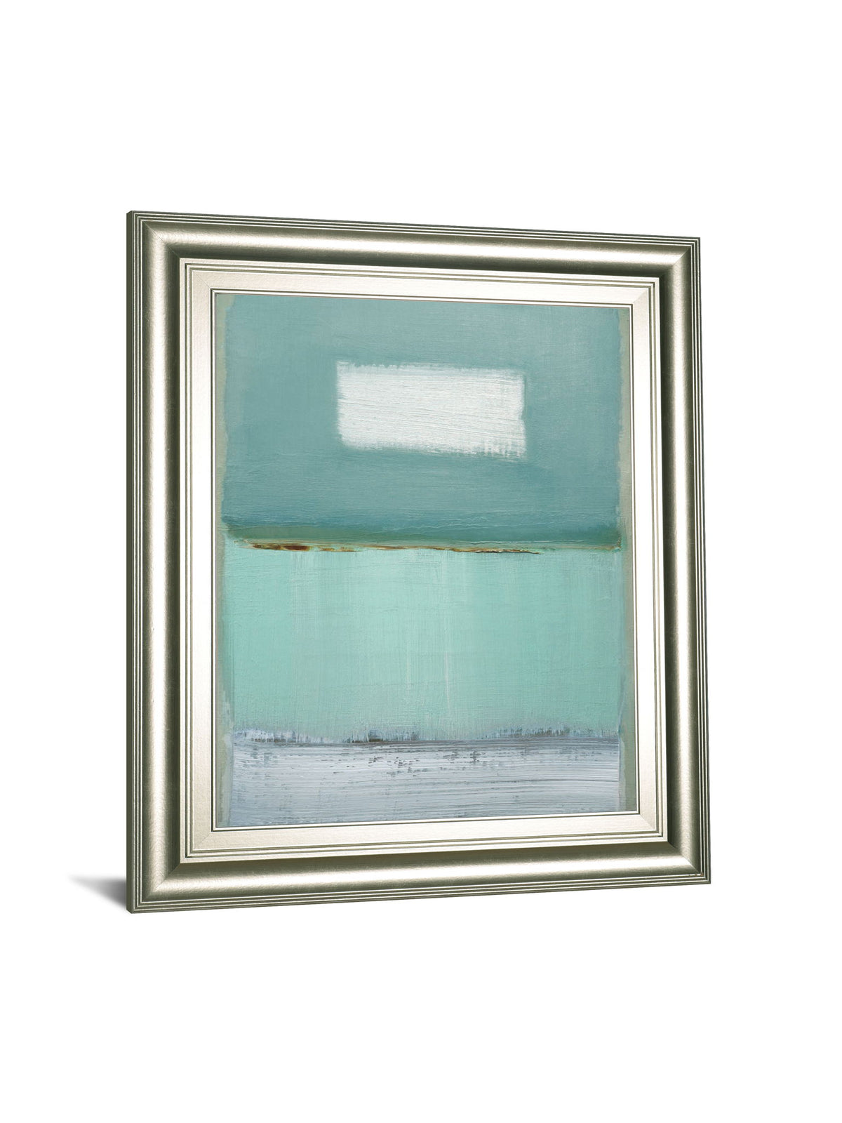 Azure 1 By Caroline - Framed Print Wall Art - Light Blue