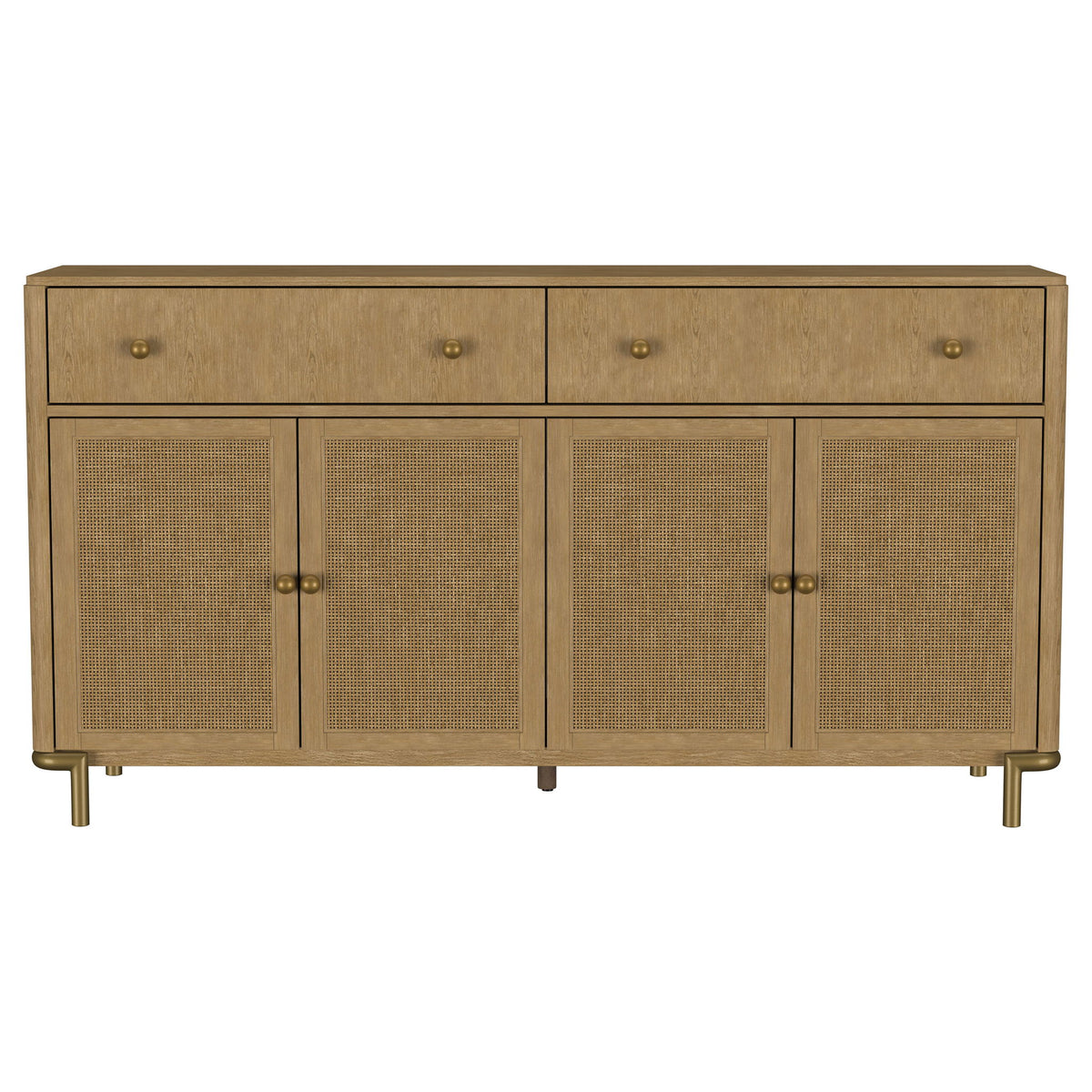 Arini 2-drawer Cane Door Dining Sideboard Server Sand Wash
