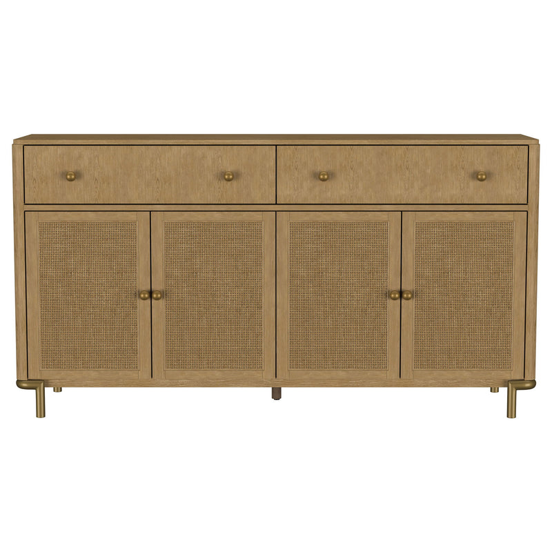 Arini 2-drawer Cane Door Dining Sideboard Server Sand Wash