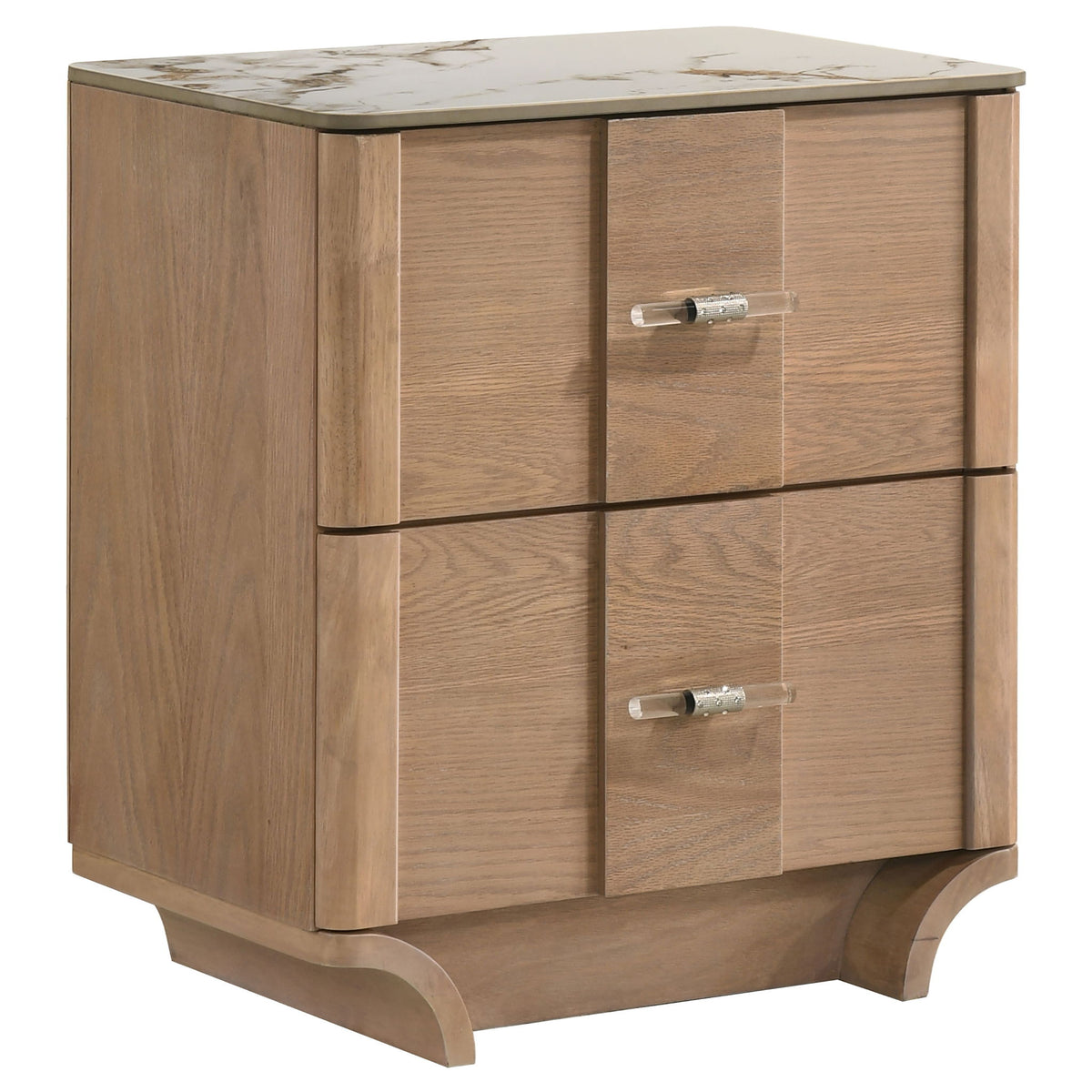 Leanne 4-piece Queen Bedroom Set Light Oak
