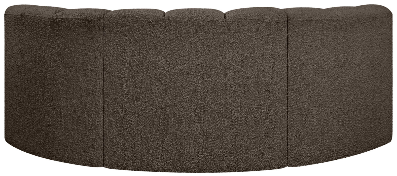 Arc - Boucle Fabric 3 Piece Modular U-Shaped Sofa