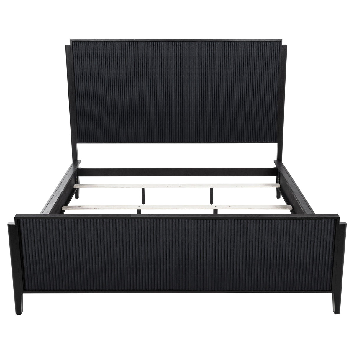 Brookmead Wood California King Panel Bed Black