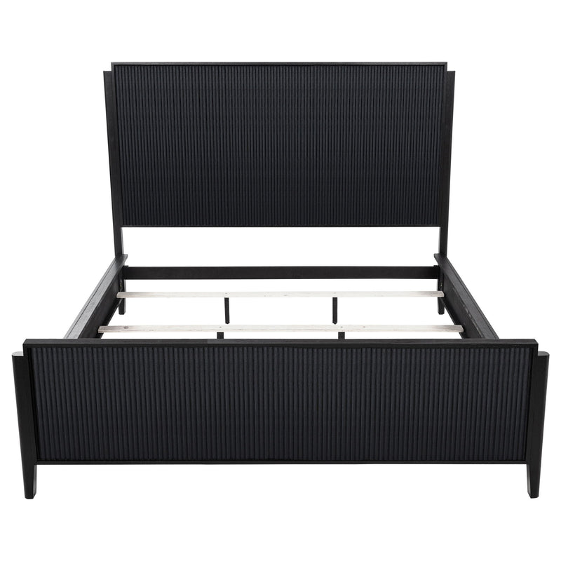 Brookmead Wood California King Panel Bed Black
