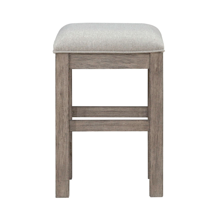 Skyview Lodge - Upholstered Console Stool - Light Brown