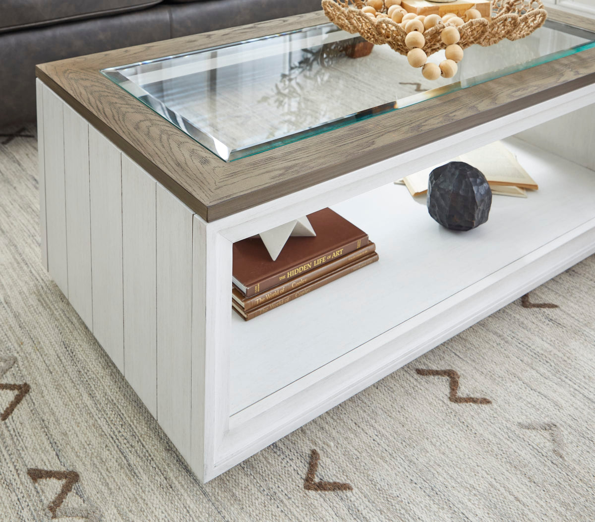 Flexsteel Melody Rectangular Coffee Table with Casters