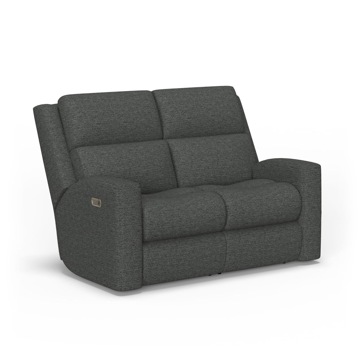 Flexsteel Score Power Reclining Loveseat with Power Headrests & Lumbar