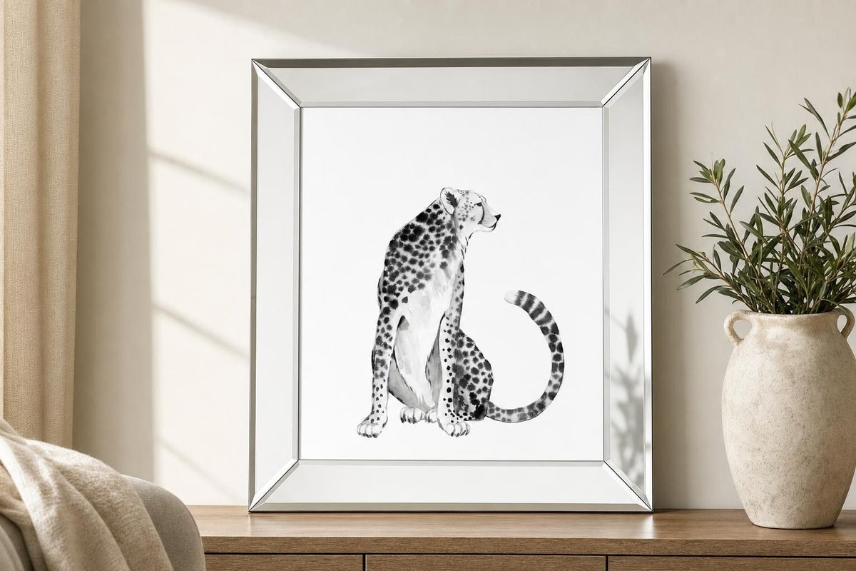 Chrome Cheetah I By Grace Popp - Dark Gray
