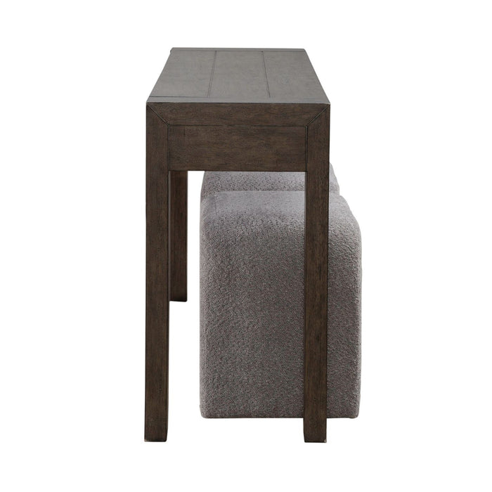 Cascade Falls - 3 Piece Set - Satin Espresso / Gray