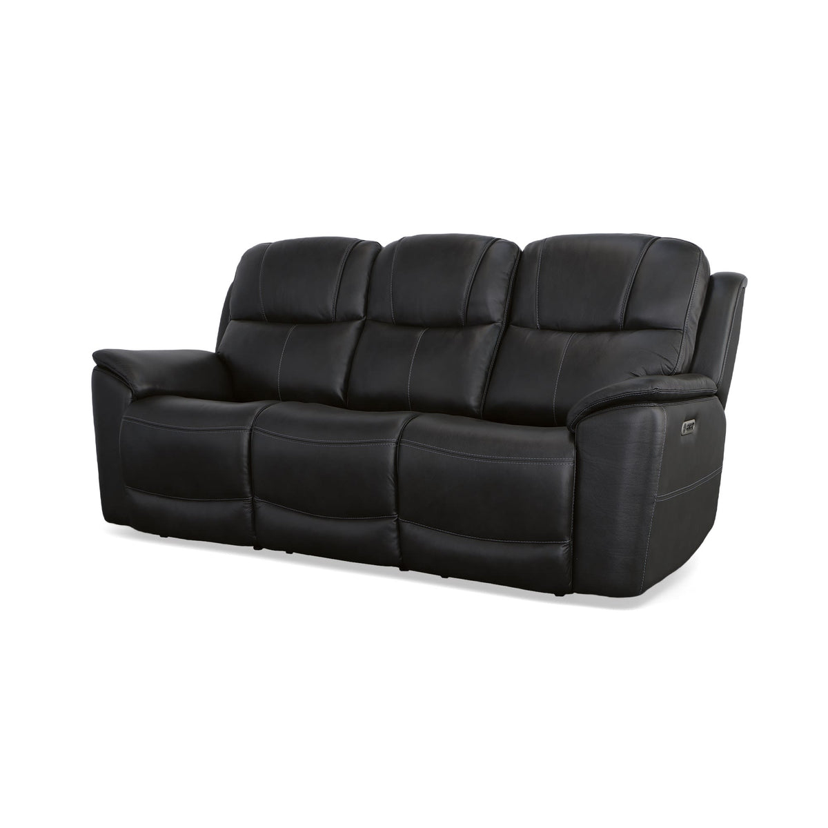 Flexsteel Crew Power Reclining Sofa with Power Headrests & Lumbar