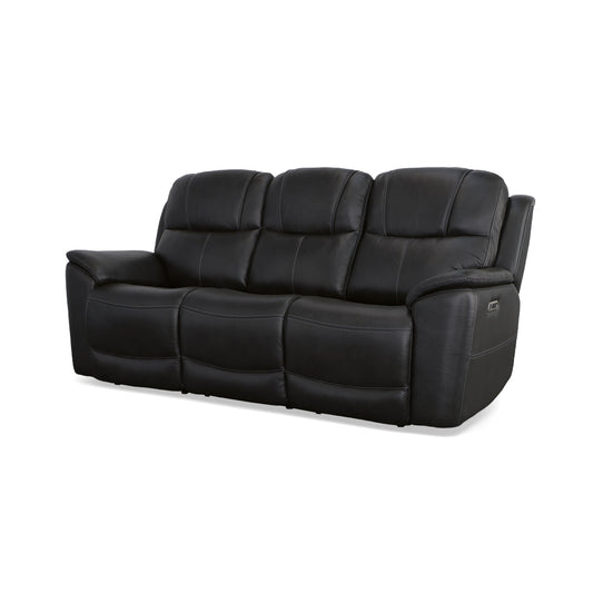 Flexsteel Crew Power Reclining Sofa with Power Headrests & Lumbar