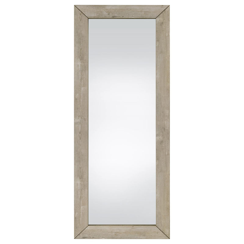 Cadence Tempered Glass Full Length Mirror Grey Washed Oak