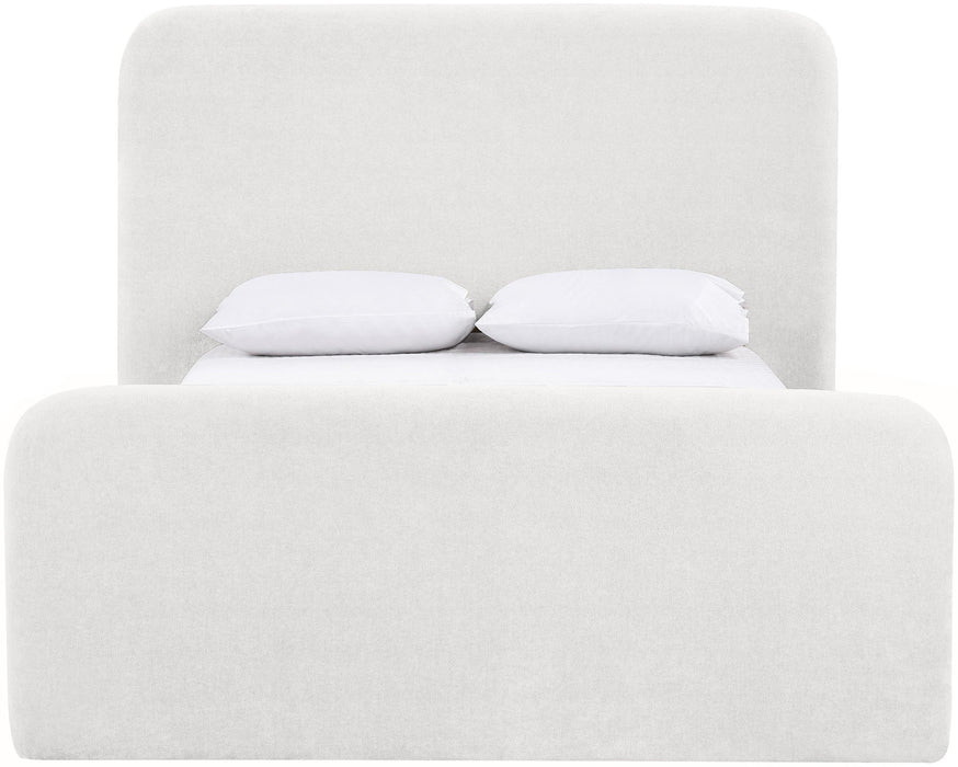 Fira - Chenille Fabric Upholstered Bed