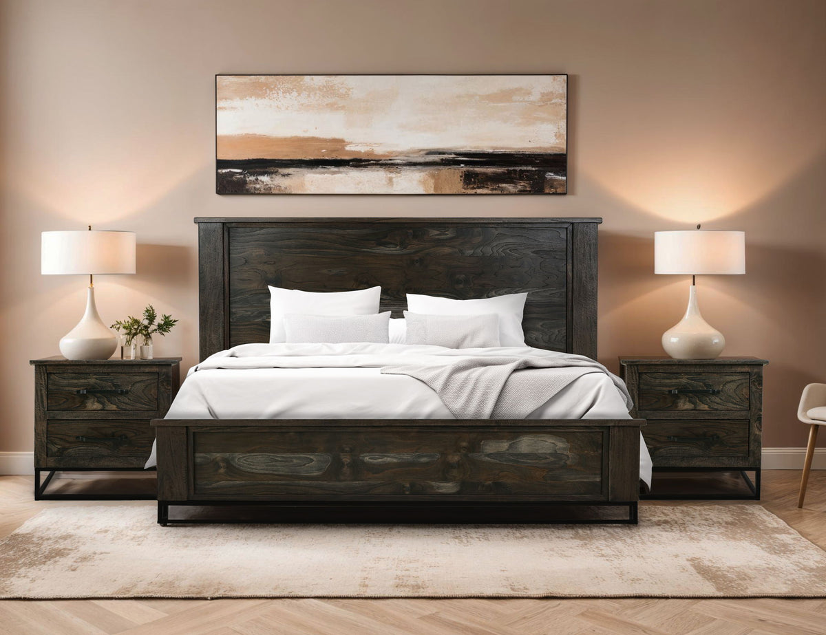 Teak - Chest - Oil Black