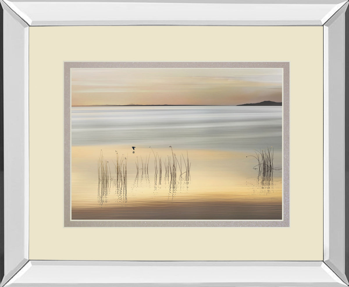 Golden By Marvin Pelkey - Mirror Framed Print Wall Art - Beige