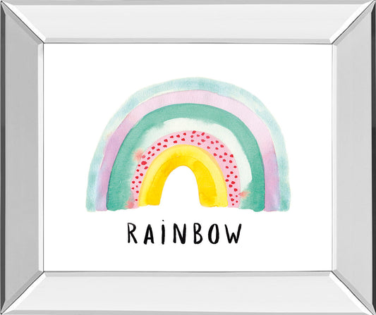 Rainbow Joy By Joelle Wehkamp - Mirror Framed Print Wall Art - White