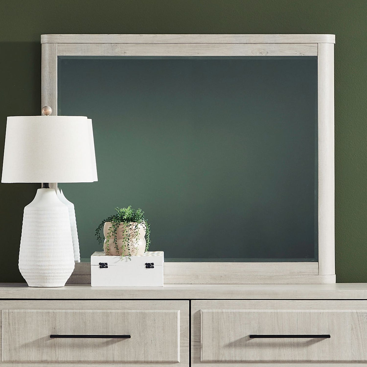 Modern Play - Landscape Mirror - Natural White