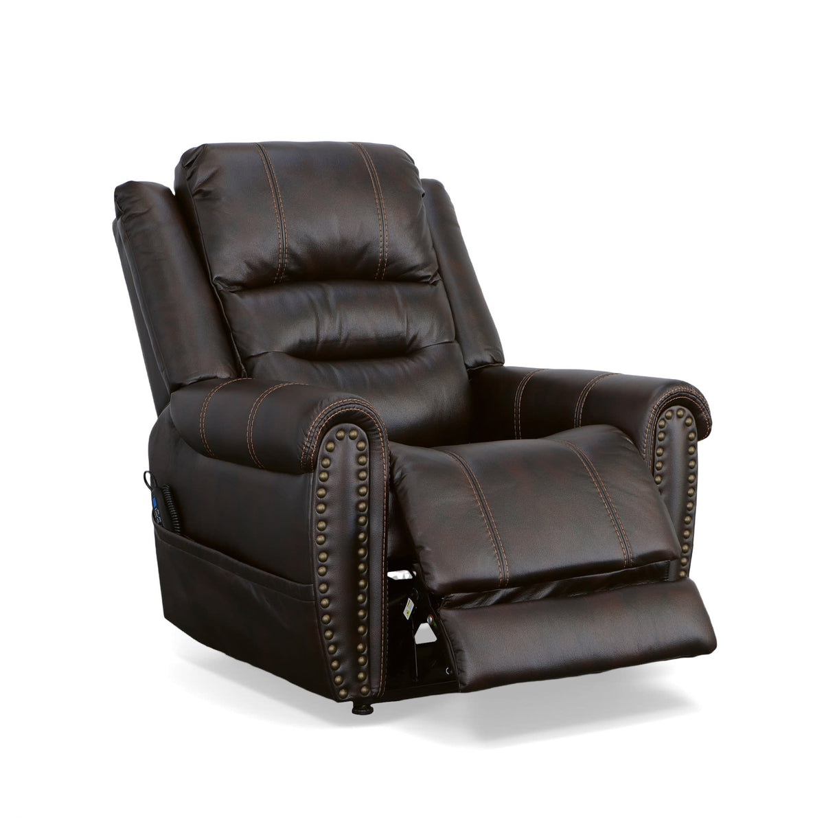 Flexsteel Oscar Power Lift Recliner with Right-Hand Control & Power Headrest