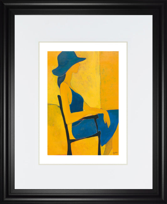 In View Of Il By Augustine - Framed Print Wall Art - Yellow