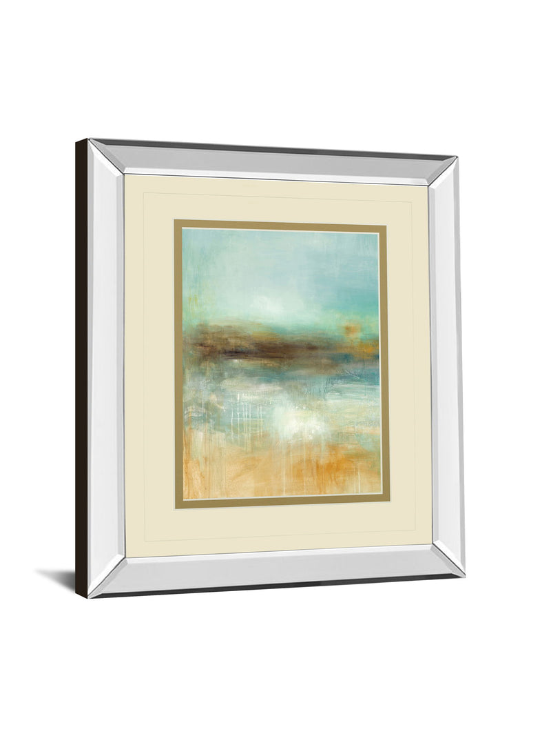 Let The Summer Sun Shine By Pasion - Mirror Framed Print Wall Art - Beige