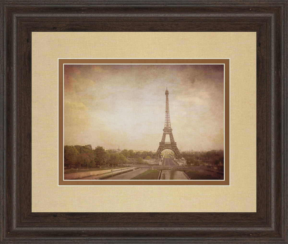 Tour De Eiffel By H. Jacks - Framed Print Wall Art - Light Brown