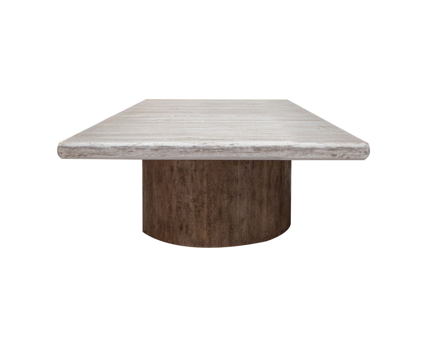 Sahara - Square Cocktail Table - Light Cream / Brown Caramel