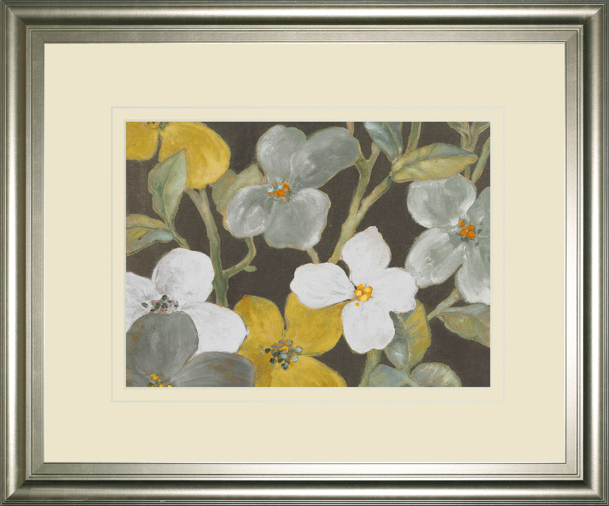 Garden Party In 1 By Lanie Loreth - Framed Print Wall Art - Beige