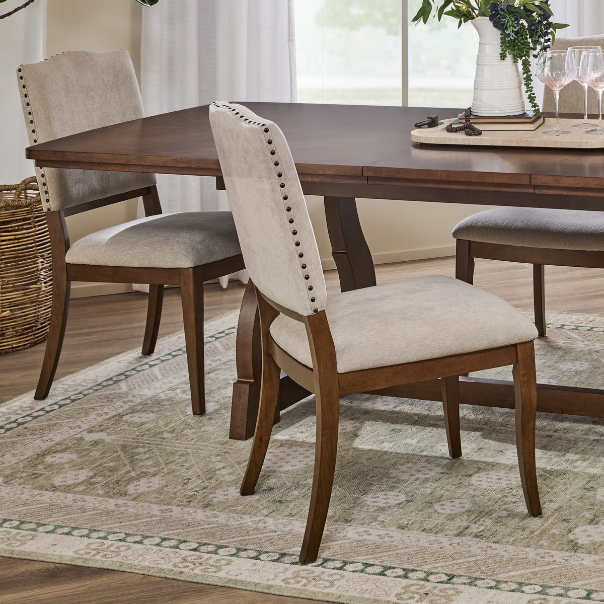 Flexsteel Bellevue Pair of Upholstered Dining Chairs