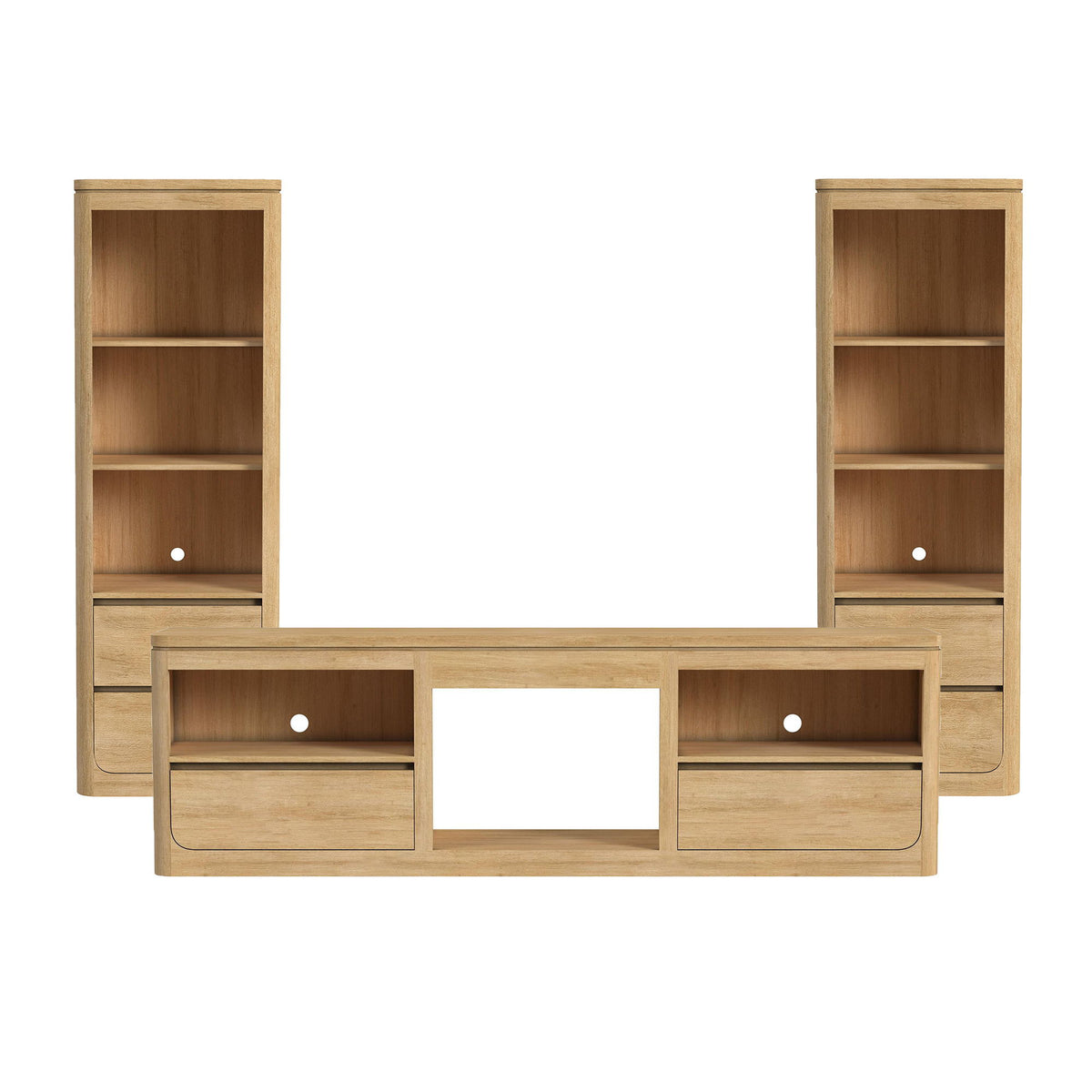 Rosalie - 3 Piece Entertainment Unit With 82" TV Console