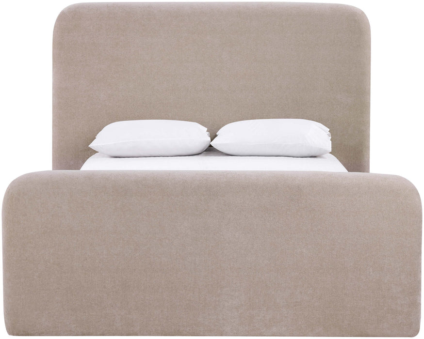 Fira - Chenille Fabric Upholstered Bed