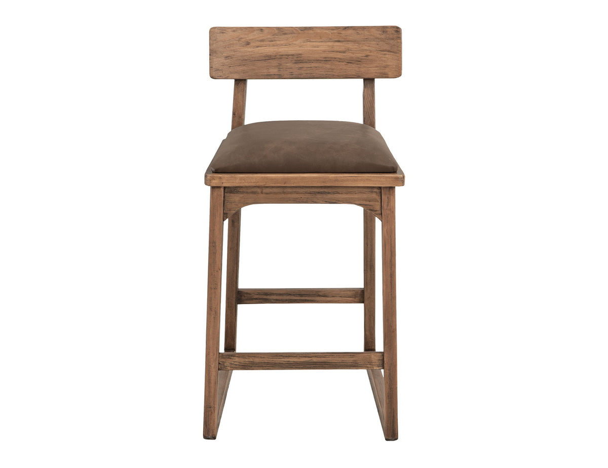 Balam - 30" Barstool (Set of 2) - Light Brown / Dark Brown