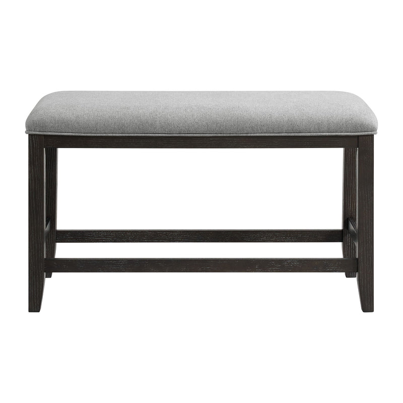 Elodie - Fabric Counter Bench - Charcoal / Gray