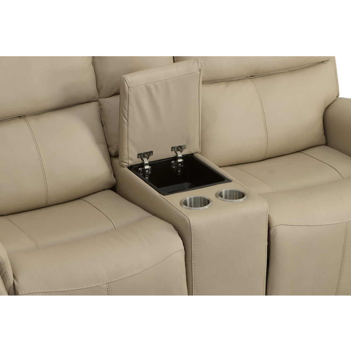 Flexsteel Jarvis Power Reclining Loveseat with Console & Power Headrests