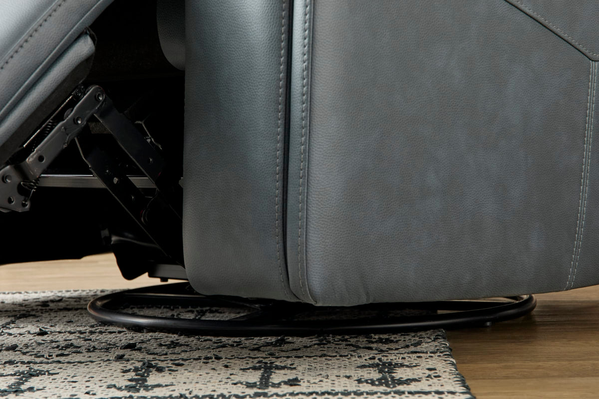 Flexsteel Vernon Power Swivel Gliding Recliner with Power Headrest, Lumbar, Heat & Massage